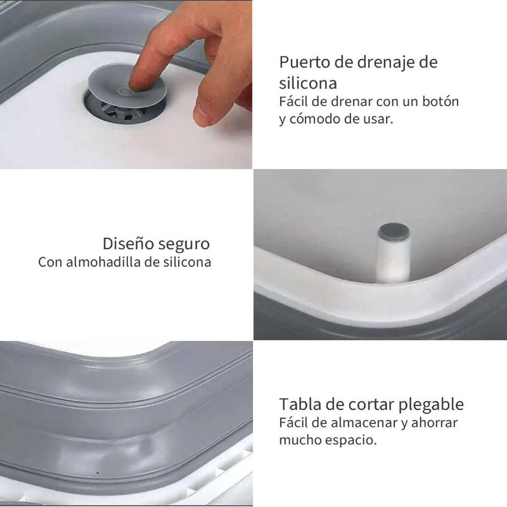 Tabla de Picar Plegable 3 en 1